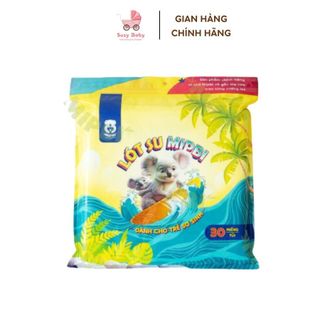 Tấm Lót Phân Su Sơ Sinh Mipbi Gói 30 Tấm