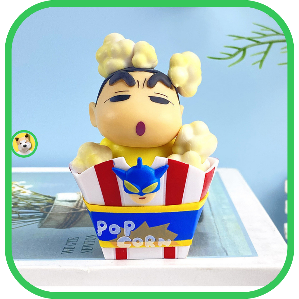 Mô hình Shin chan Cậu bé bút chì Shinosuke nghịch ngợm vui đùa mặc cosplay kem bánhdễ thương Đồ chơi Beocaz quà tặng