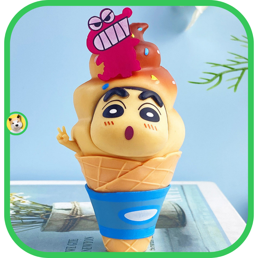 Mô hình Shin chan Cậu bé bút chì Shinosuke nghịch ngợm vui đùa mặc cosplay kem bánhdễ thương Đồ chơi Beocaz quà tặng