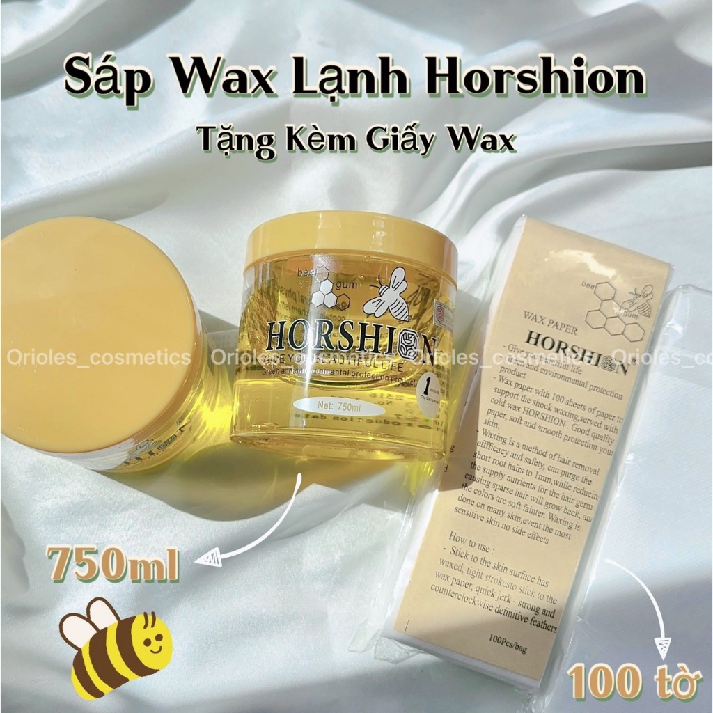 (Tặng kèm giấy Wax) Sáp wax lông mật ong Horshion chính hãng - Hàn Quốc