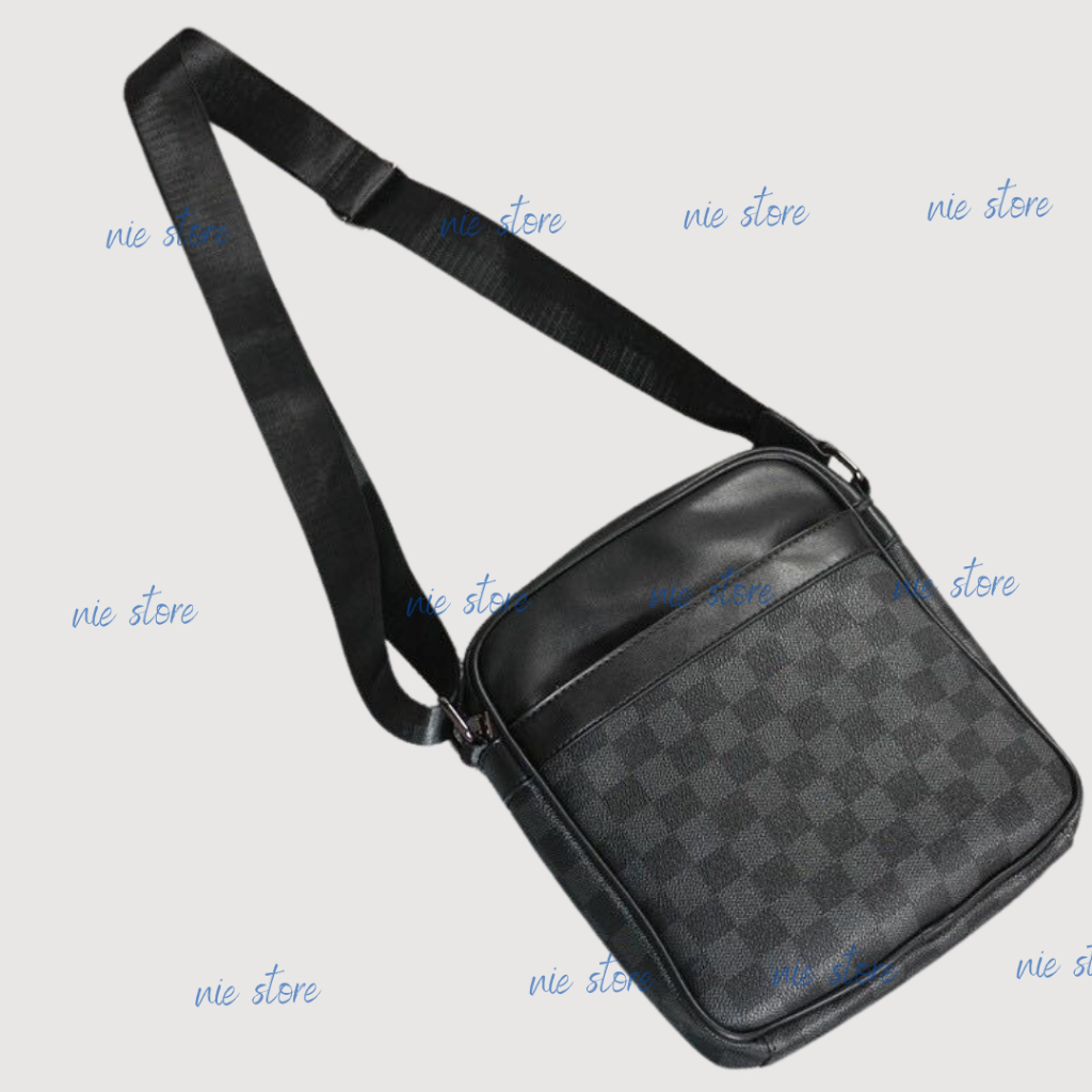 Túi Nam Nữ Đeo Chéo Đựng Vừa Ipad Sọc Caro Túi Nam Đi Học Sinh Viên Ưa Dùng Dáng Thời Trang Tiện Lợi Túi Xách Nam Túi Da