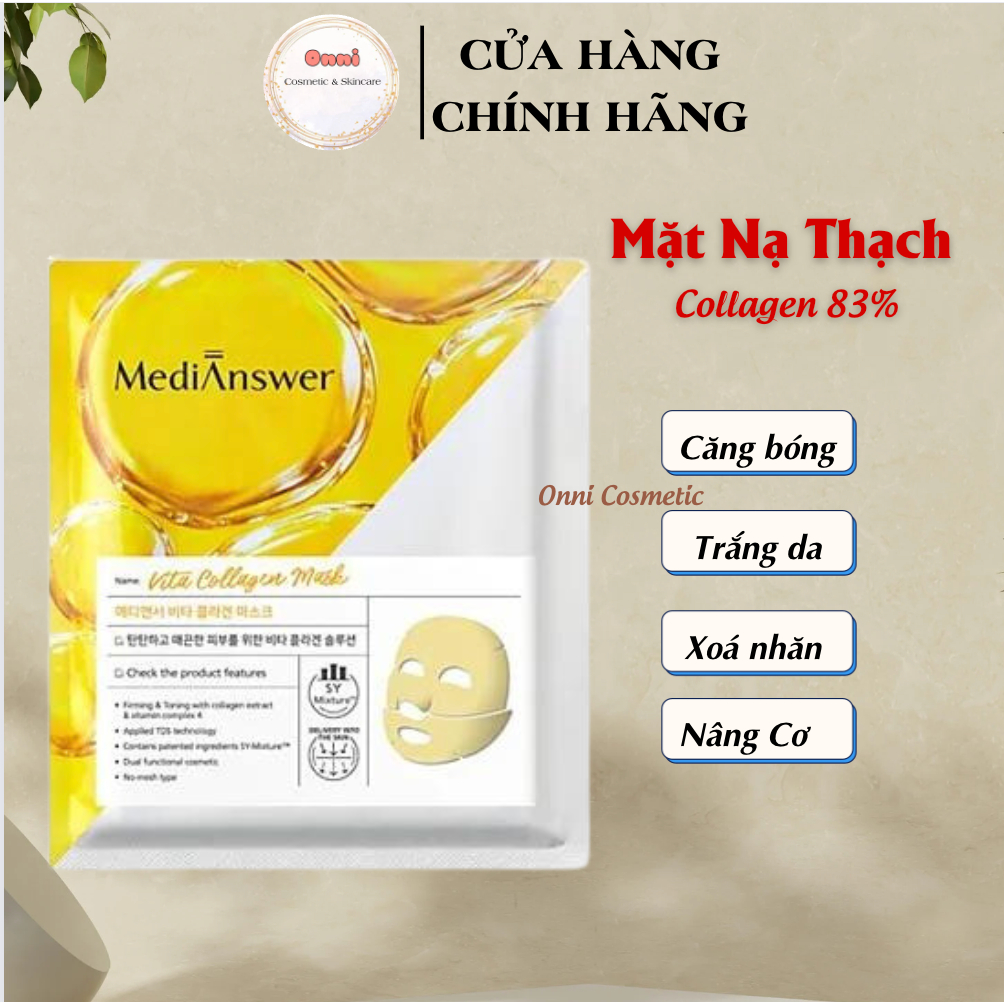 Mặt nạ làm trắng, cải thiện nếp nhăn Filler Collagen 83% Medianswer Vi