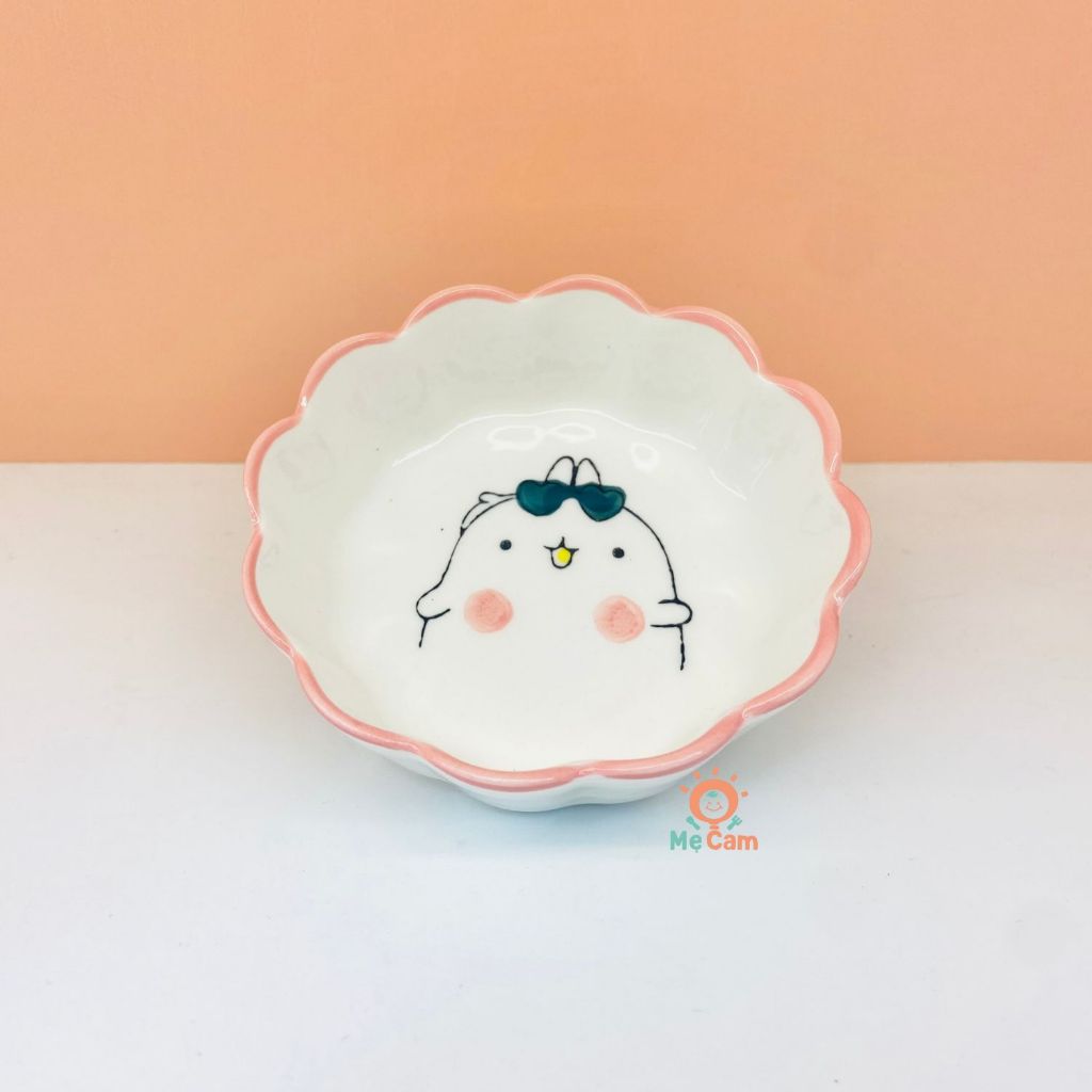 Đĩa tròn mini hình hoa