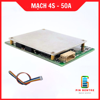 Mạch BMS 4S 50A/100A bảo vệ Pin Sắt 3.2V với 10 Mosfet sạc và xả cùng cổng