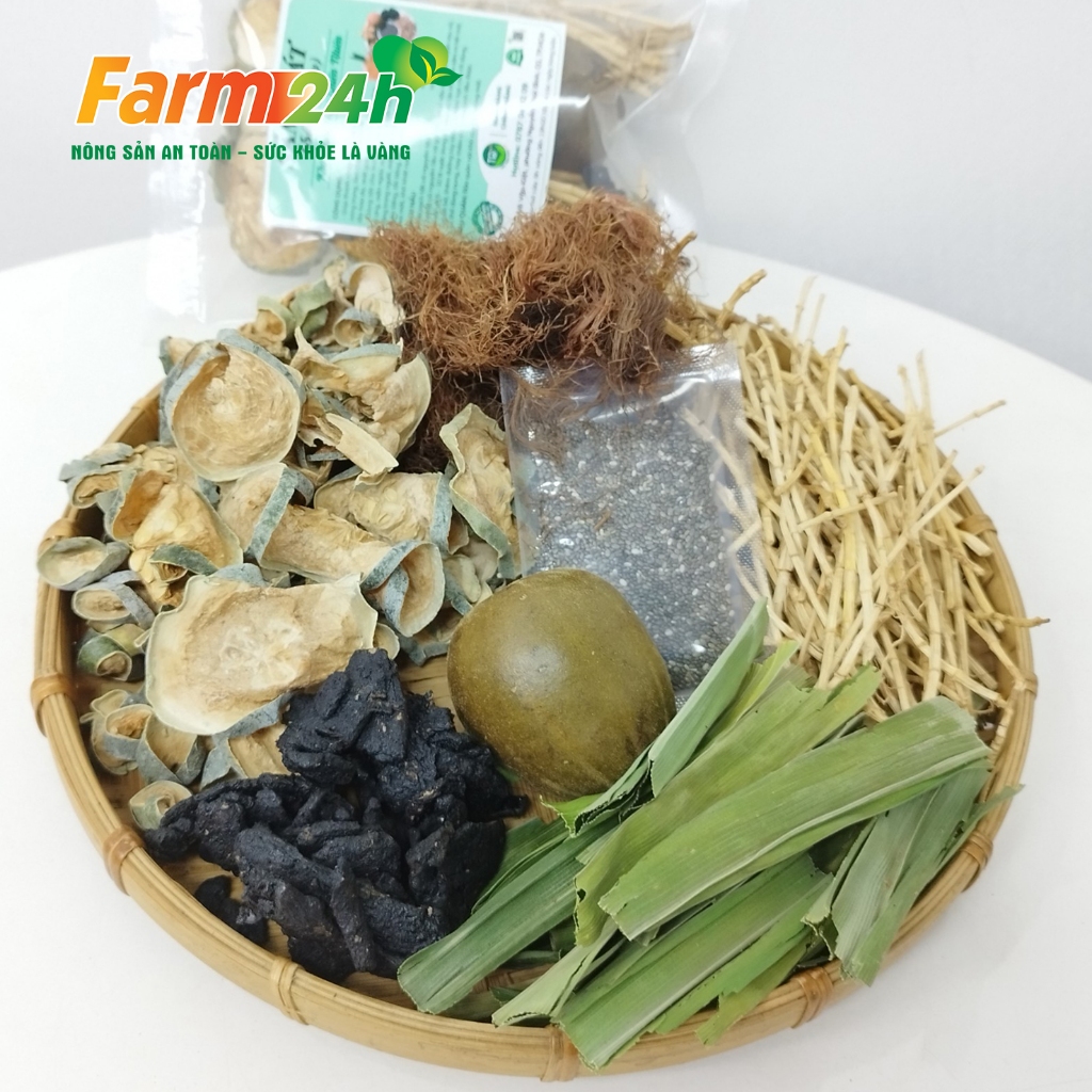 Sâm bí đao, set đủ vị nấu 10 lít nước, tặng kèm hạt chia, hàng mùa mới, chuyên dùng cho gia đình và hàng quán