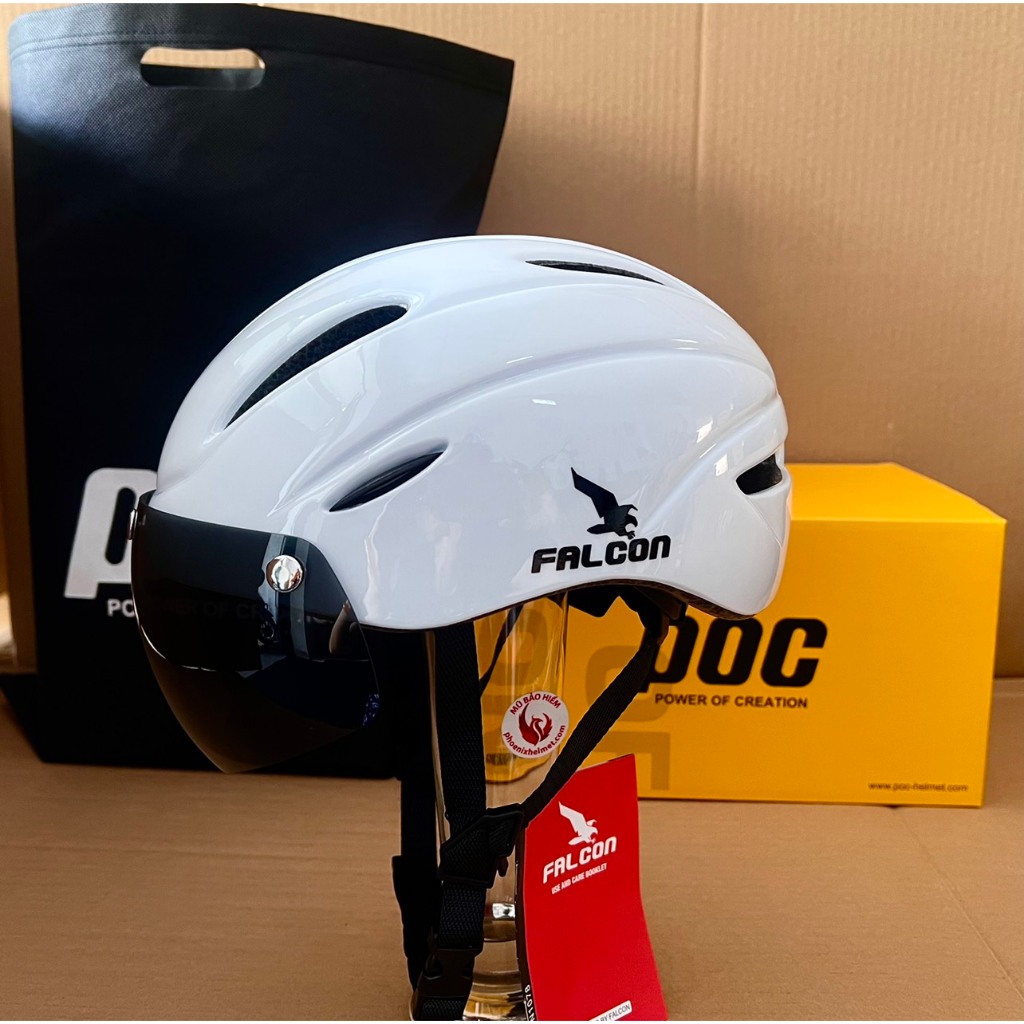 MŨ BẢO HIỂM THỂ THAO FALCON CÓ KÍNH