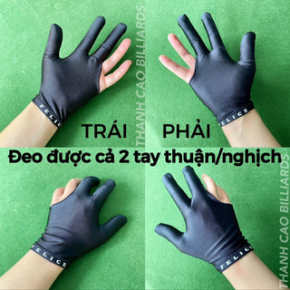 Găng Tay Bida FELICE Đeo Được Cả Trái Phải | Găng Bi-a Cho Người Thuận Tay Trái | Bao Tay Felice Vải Nhập Khẩu