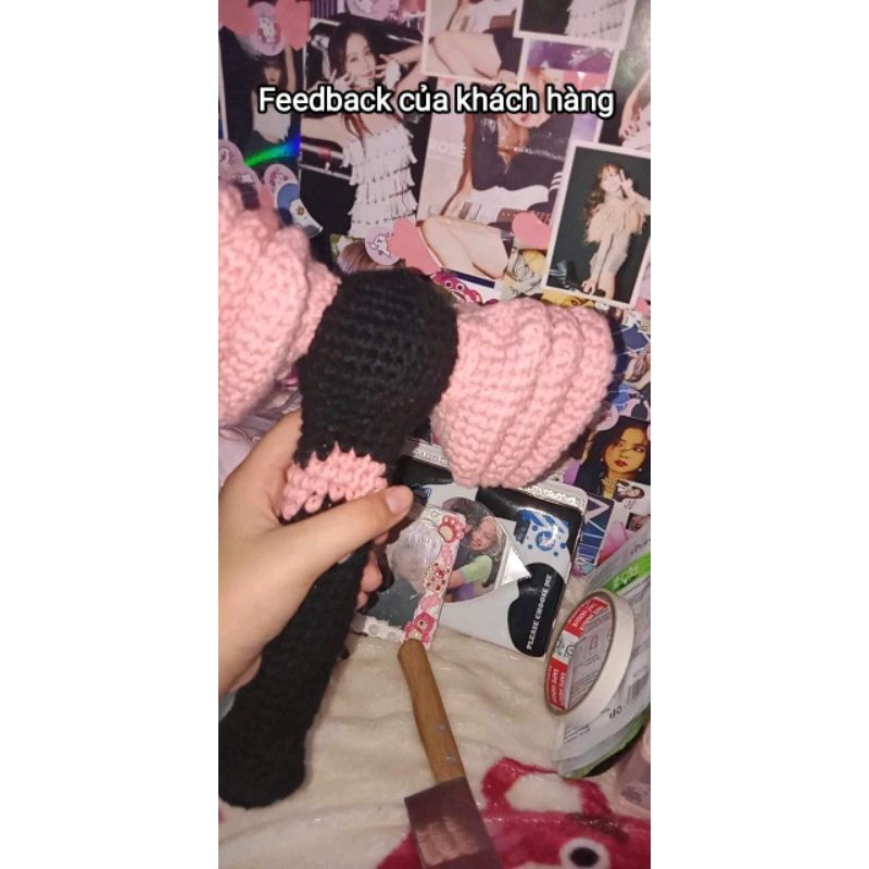 Lightstick Blackpink bằng len