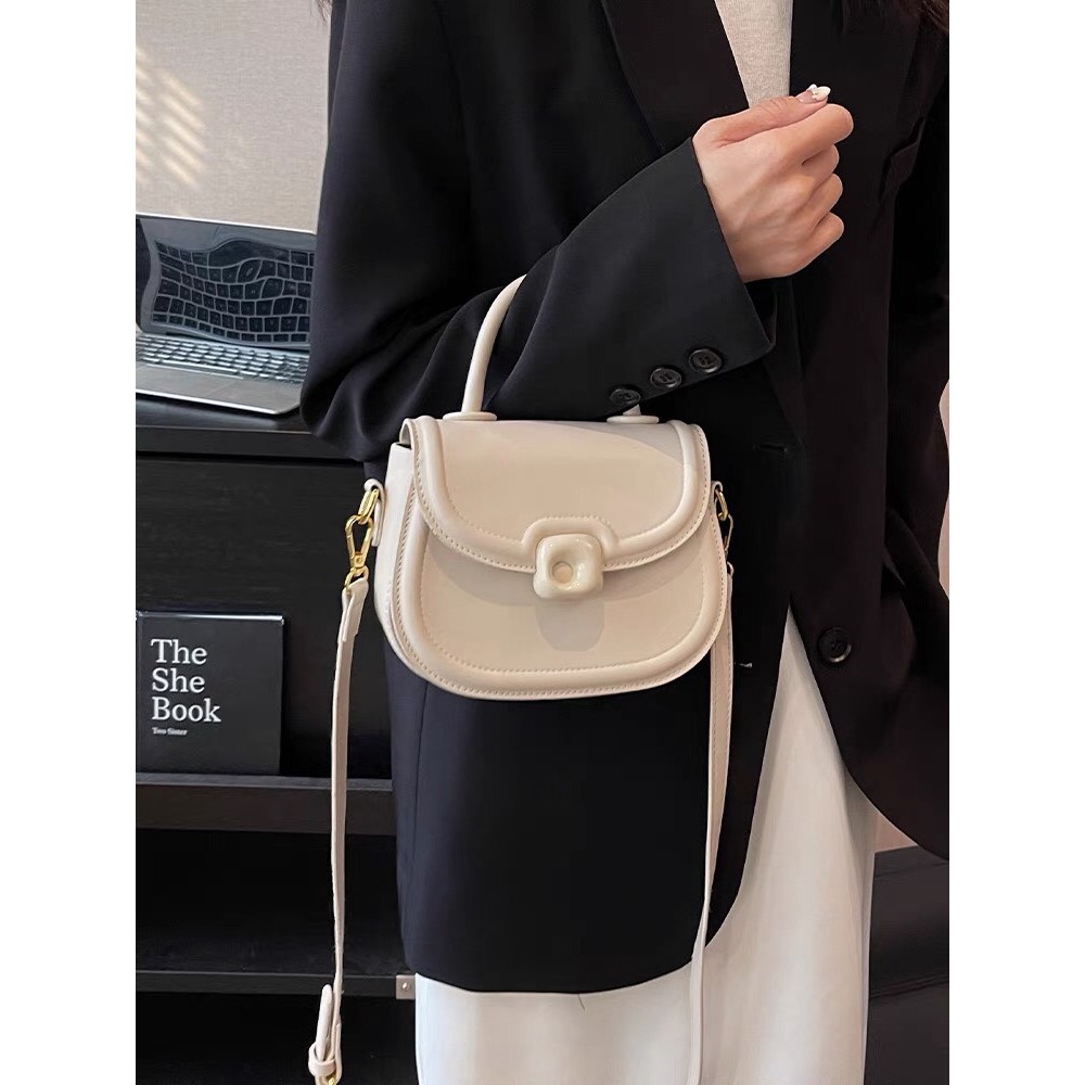 Túi quai xách , nắp nhựa bóng cách điệu SL114