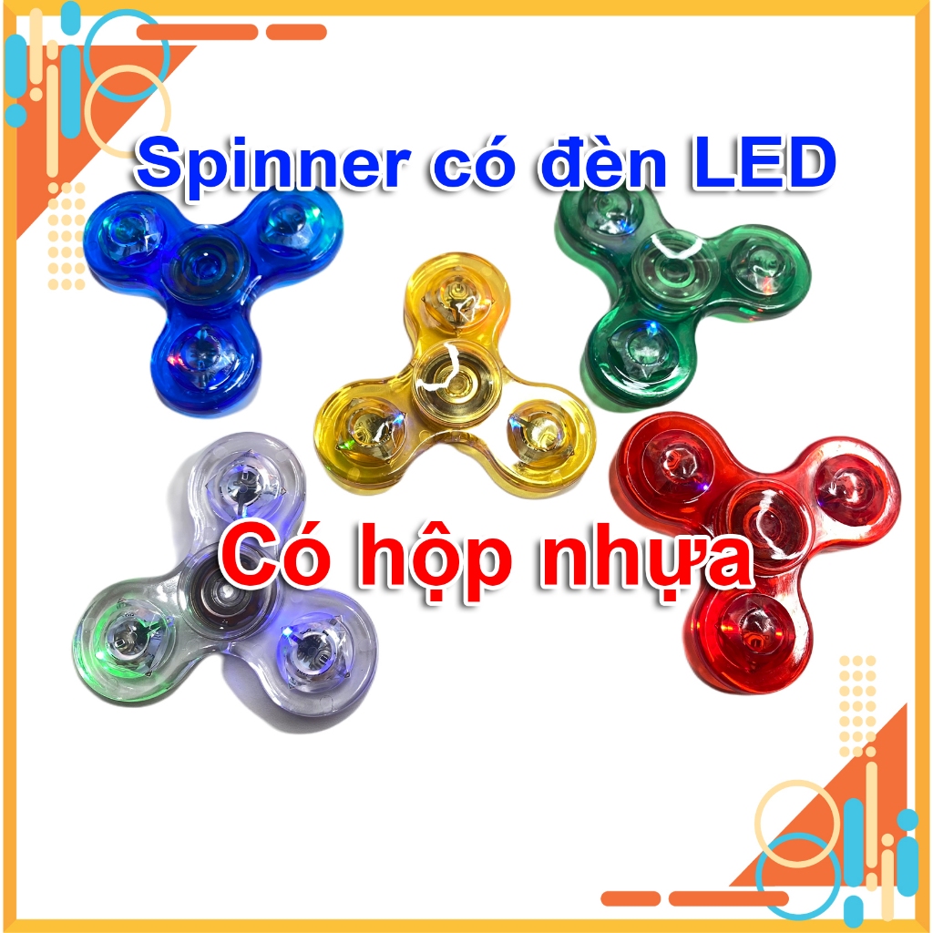 Con Quay Đèn Led Spinner Trong Suốt