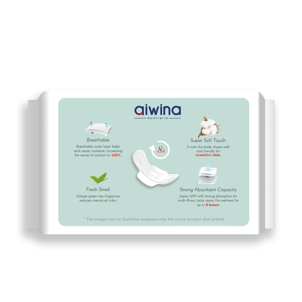 Băng Vệ Sinh Aiwina Gói 6 Miếng Siêu Mềm Mỏng Cánh 33cm Ban Đêm
