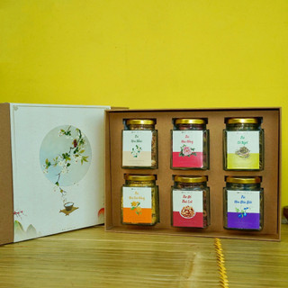 SET quà tặng bà,mẹ người yêu đẹp da combo trà hoa thảo mộc trồng tự nhiên