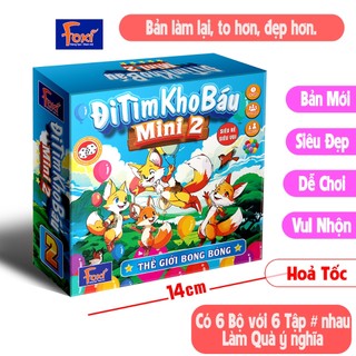 Board game-Đi tìm kho báu mini 2 Foxi-đồ chơi phát triển tư duy-dễ chơi-vui nhộn-giá siêu rẻ