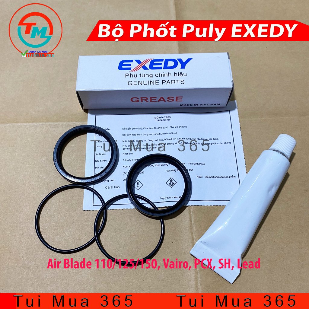 Bộ Phốt Puly Nồi Sau Xe Air Blade 110/125/150 Vairo PCX SHVN Lead SH Mode