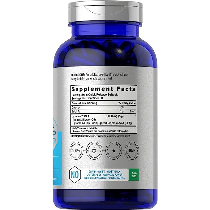 Horbaach CLA 5000mg Conjugated Linoleic Acid - Viên uống hỗ trợ giảm cân và tăng cường cơ bắp 300v