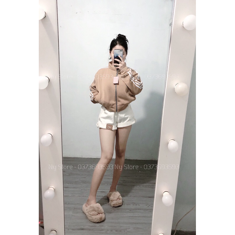 ÁO KHOÁC NỈ CROPTOP