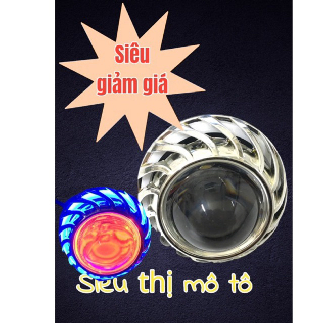 Đèn pha led bi cầu xoáy Xmen