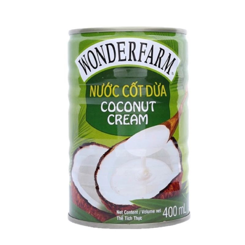 Nước cốt dừa Wonderfarm lon 400ml