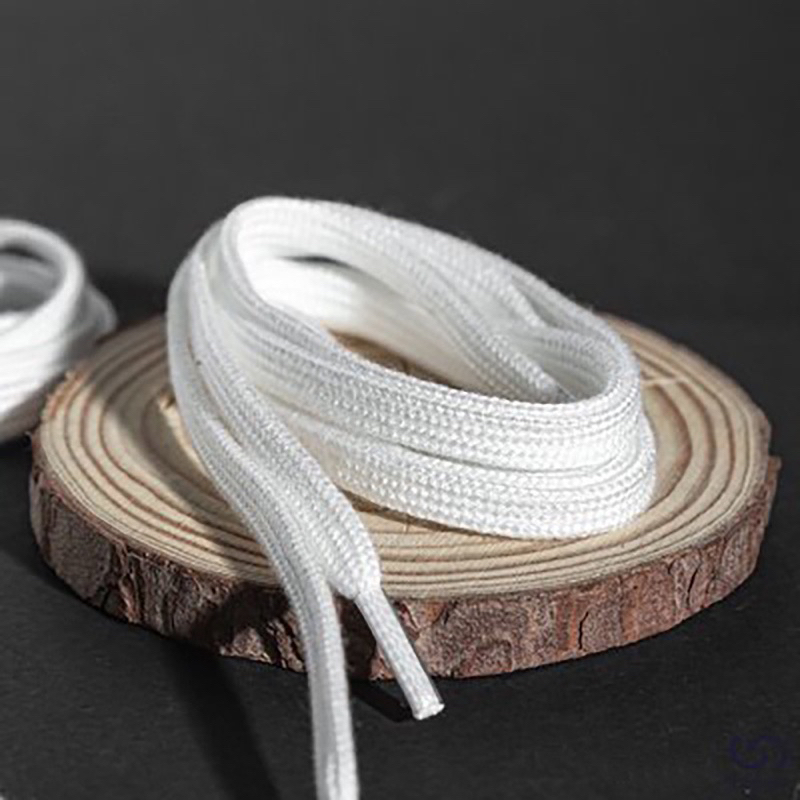 Dây giày thể thao sneaker bản dẹp trơn nhiều màu basic rộng 8mm dài từ 90cm đến 120cm