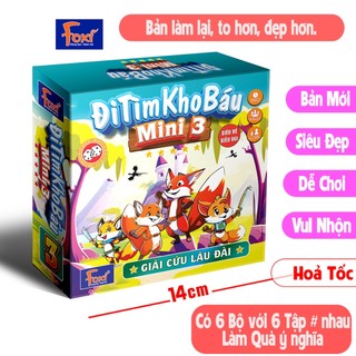 Board game-Đi tìm kho báu mini 3 Foxi-nâng cao khả năng xử lí tình huống-tranh luận-logic
