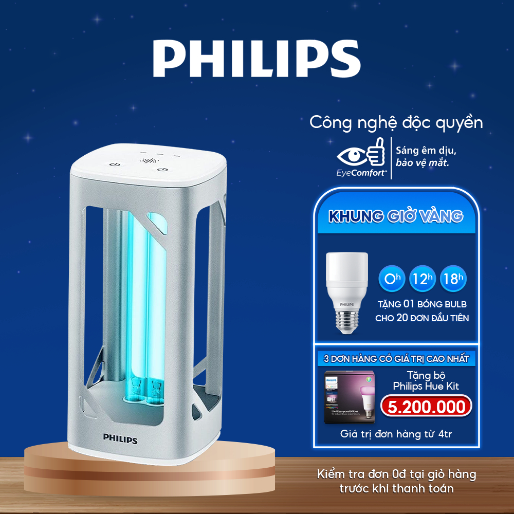 Đèn bàn khử trùng Philips UVC Hàng chính hãng