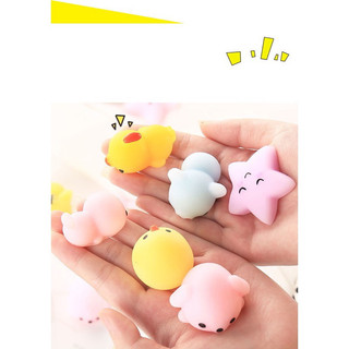 SET 10 Thú Mochi slicone mềm dẻo
