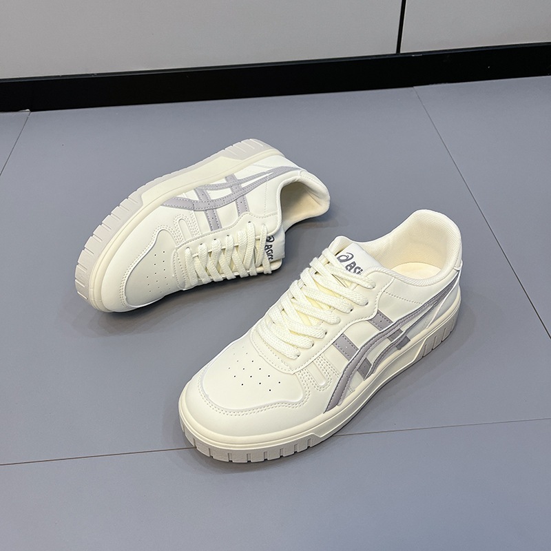 Giày Asics Court MZ Cream Black Gum Nam Nữ Bản Cao Cấp Đế Cao Su Nguyên Khối Đủ Size