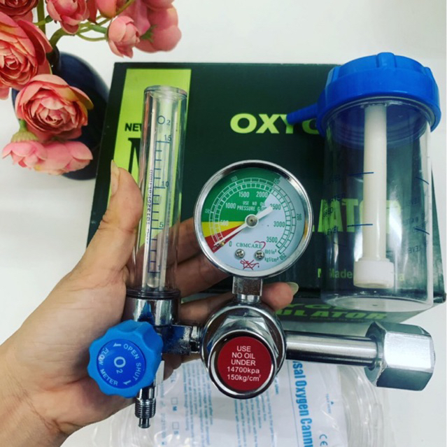Đồng hồ oxy y tế đo áp suất bình khí Regulator YR-88