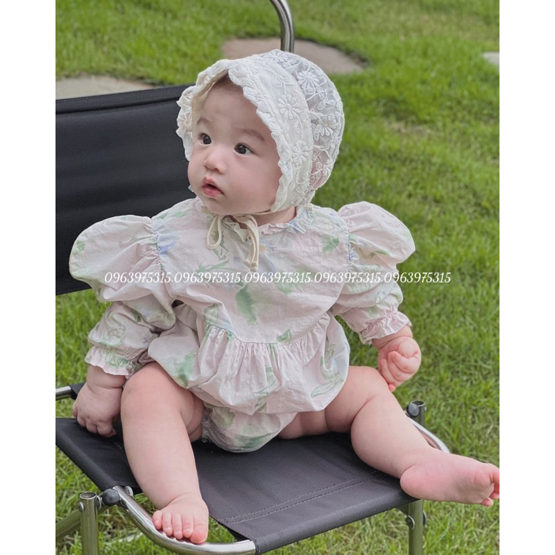 Mũ ren đội đầu cho bé vòng đầu 38-44cm, mũ ren Chin Chau Anh