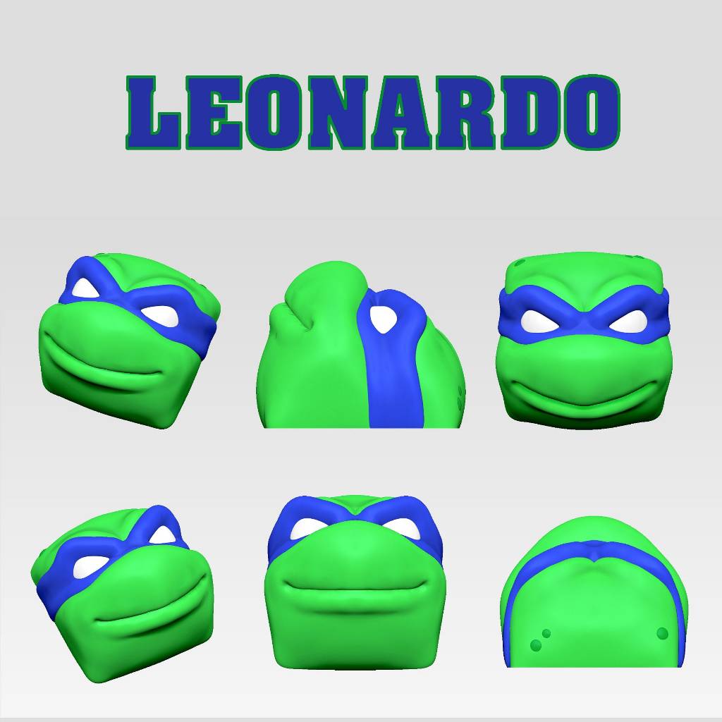 Keycap ninja rùa - nút bàn phím cơ - Artisan keycaps