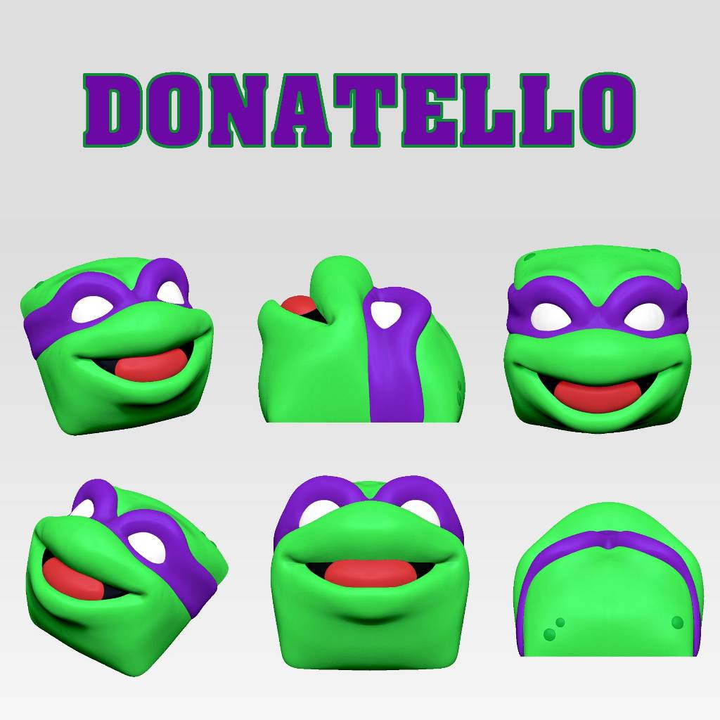 Keycap ninja rùa - nút bàn phím cơ - Artisan keycaps