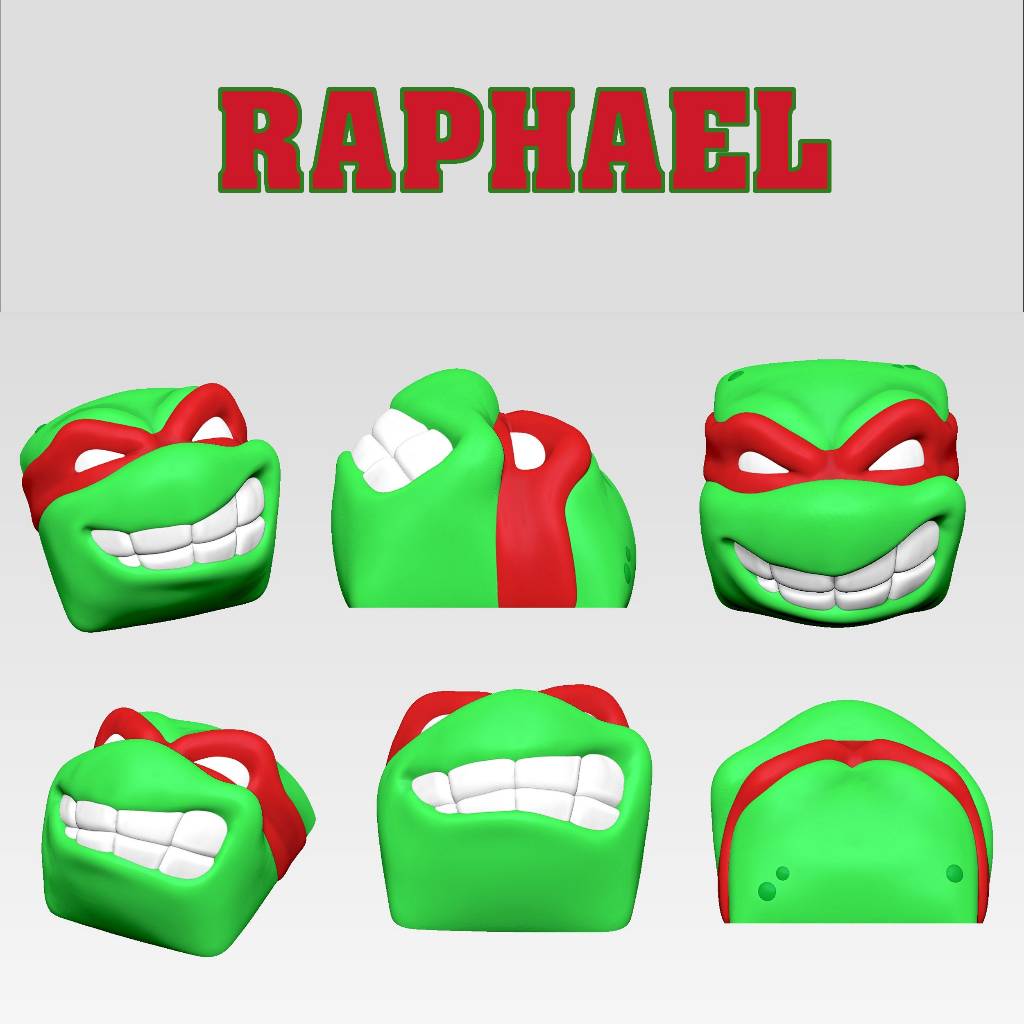 Keycap ninja rùa - nút bàn phím cơ - Artisan keycaps