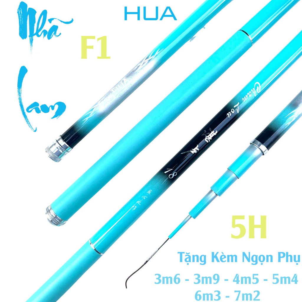 [Chất Lượng] Cần Câu Tay HUA Nhã Lam 5H 28i F1, Tặng kèm ngọn - Diệu Linh Fishing