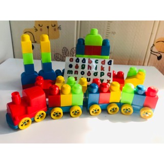 Bộ đồ chơi xếp hình thông minh - Đoàn Tàu Hỏa - Miếng Ghép Lớn [Made in Việt Nam]