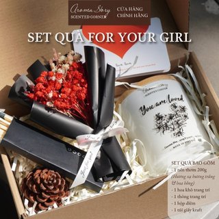[QUÀ TẶNG NỮ] Hộp Quà Tặng Nến Thơm Và Tinh Dầu Khuếch Tán Dành Cho Nữ Dịp Sinh Nhật, Valentine, 8/3, Kỉ Niệm