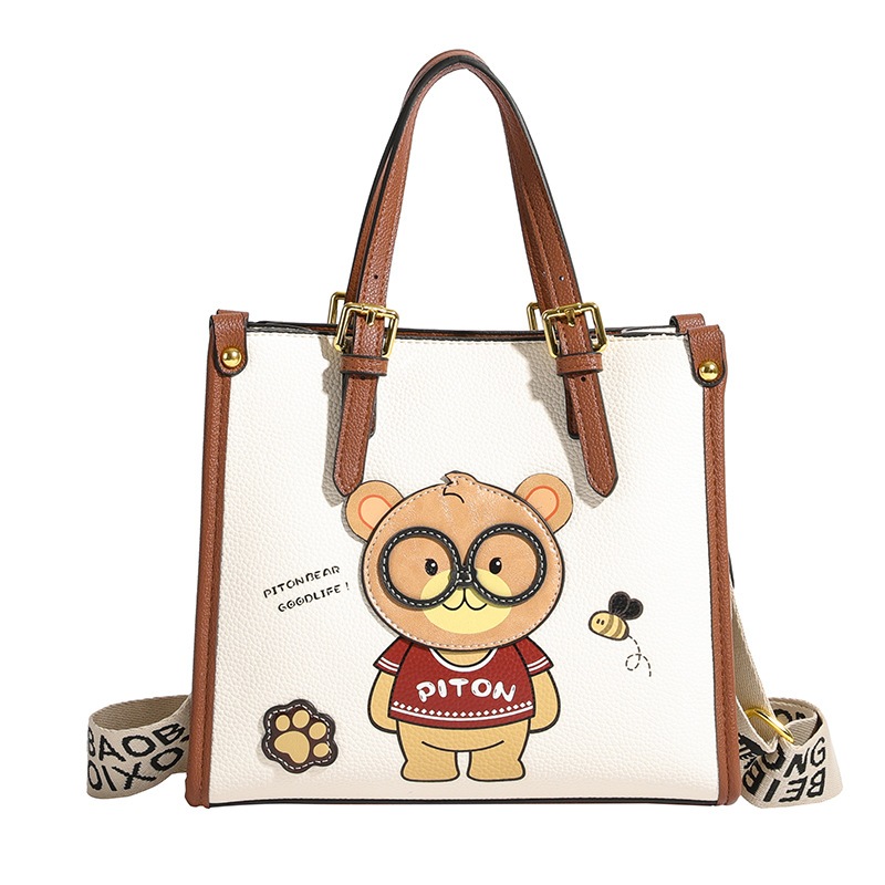 Túi nữ 2 quai dài gấu kute piton trẻ trung SIZE 25