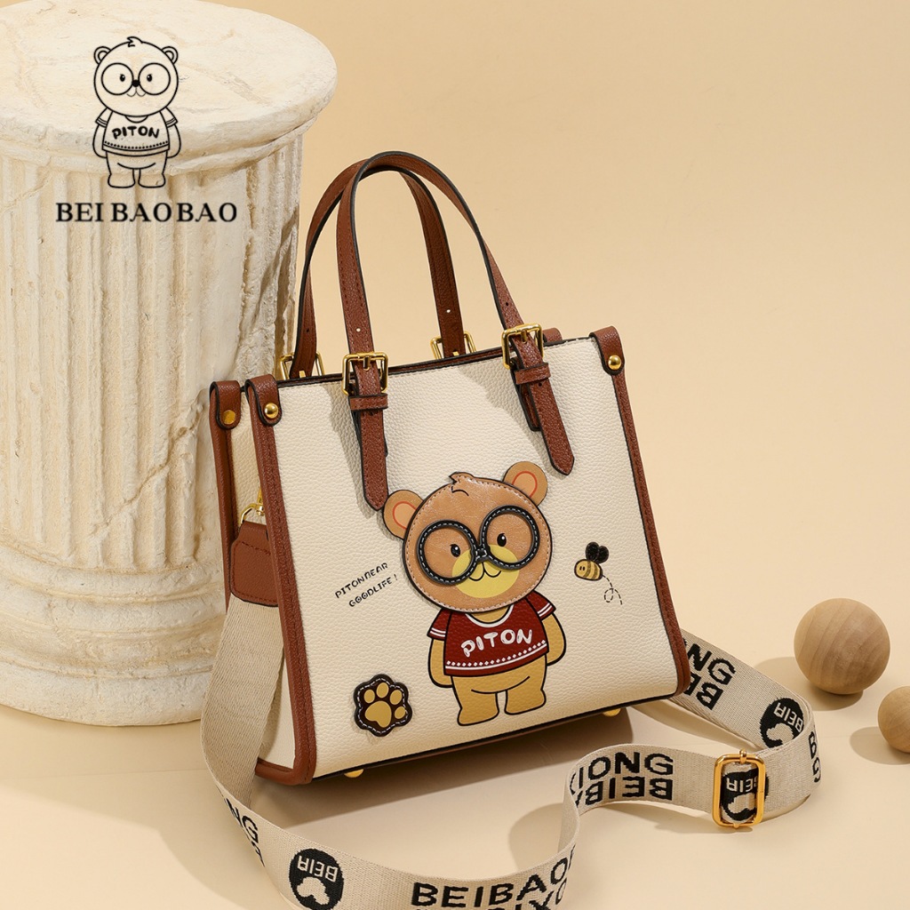 Túi nữ 2 quai dài gấu kute piton trẻ trung SIZE 25