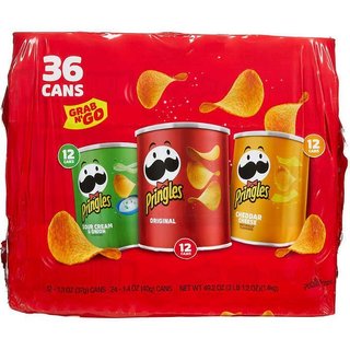 THÙNG BÁNH KHOAI TÂY PRINGLES 36 HỘP 1.4kG - USA