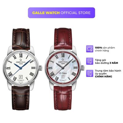 Đồng hồ cơ nữ Certina C001.007.16 mặt kính Sapphire, chống nước 10 ATM ấn tượng, dây da đeo tay thanh lich