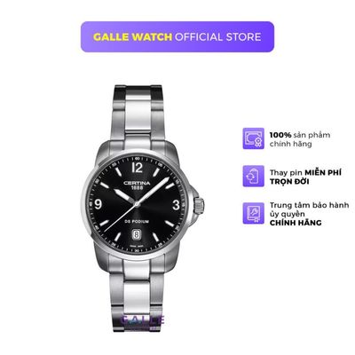 Đồng hồ nam Certina C001.410.11.057.00 mặt kính Sapphire cao cấp, chống nước 10ATM, dây thép đeo tay thời trang cao cấp