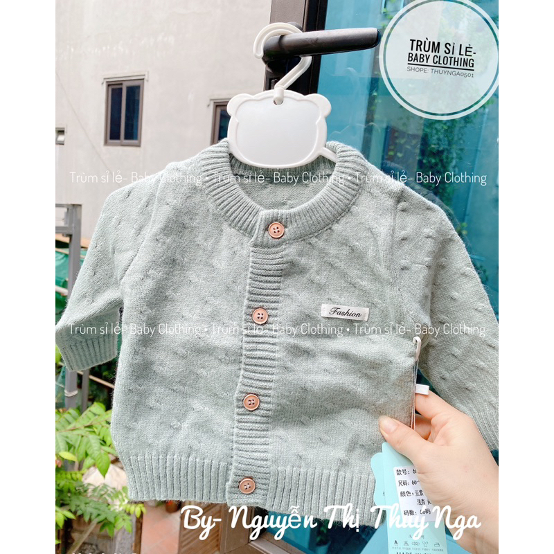 Áo khoác len, áo cadigan len cho bé dưới 3 tuổi