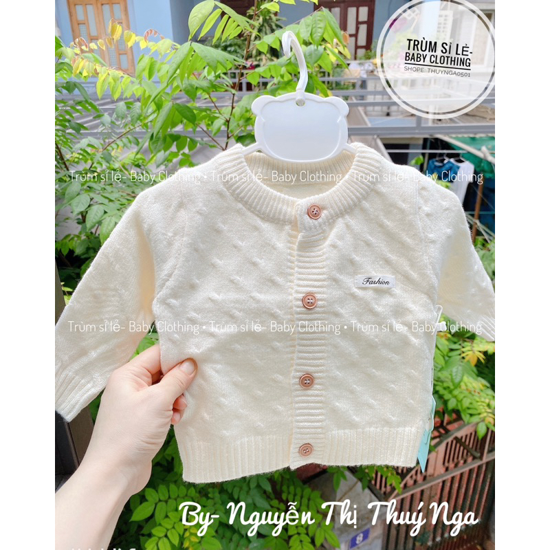 Áo khoác len, áo cadigan len cho bé dưới 3 tuổi