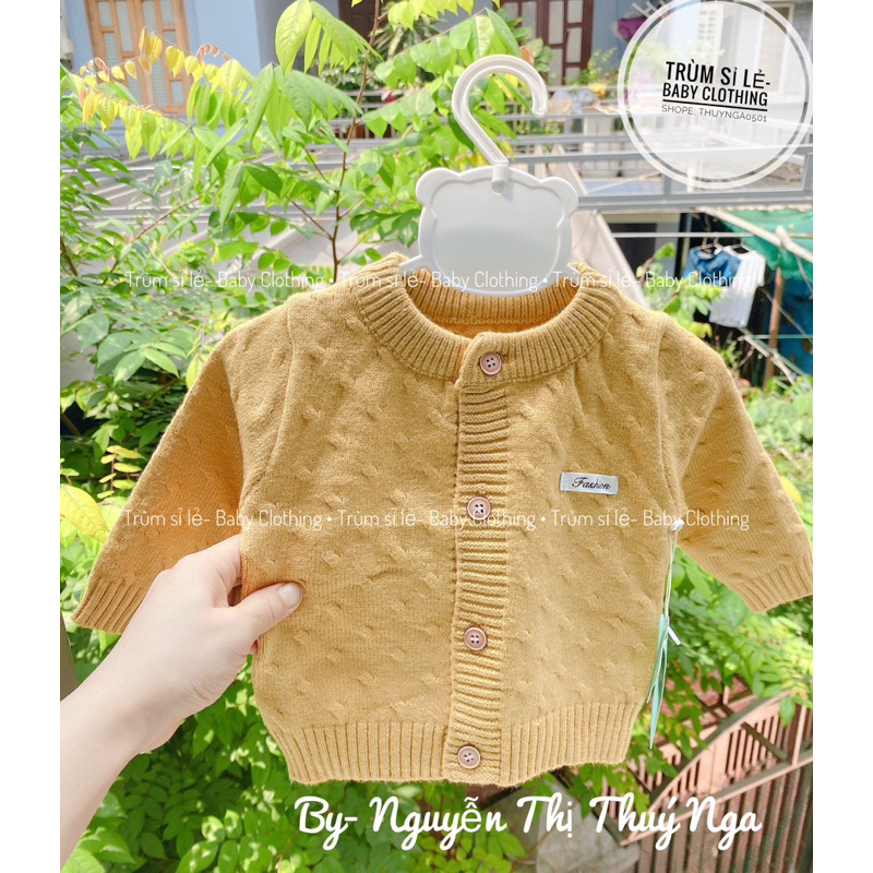 Áo khoác len, áo cadigan len cho bé dưới 3 tuổi