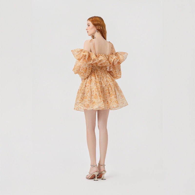 Váy đầm dear jose stella cam caramel