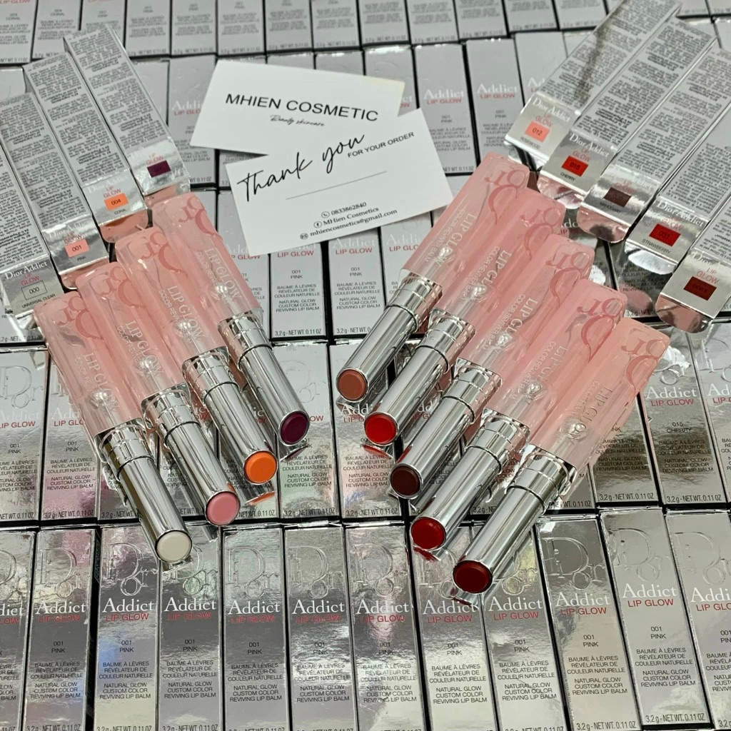 Son Dưỡng Dior Lip Glow Màu 8, 020, 004, 001, 012, 031, 015, 038, 039 Fullbox
