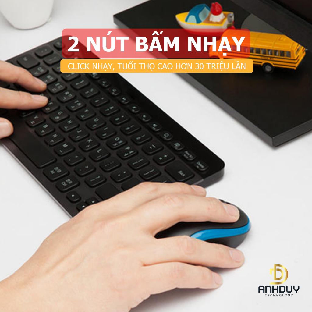 Chuột không dây logitech M186 hàng chính hãng 1000 DPI 3 màu tùy chọn phù hợp pc laptop làm việc văn phòng