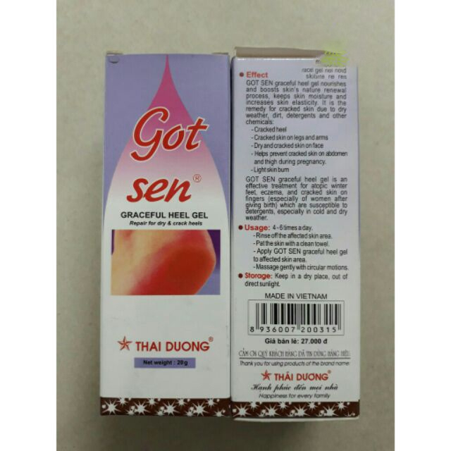 Kem giảm nứt gót chân Gót Sen Sao Thái Dương 20g dưỡng ẩm, dưỡng da