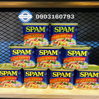 Thịt hộp spam 25% less sodium hộp 340g - nhập úc 🇦🇺