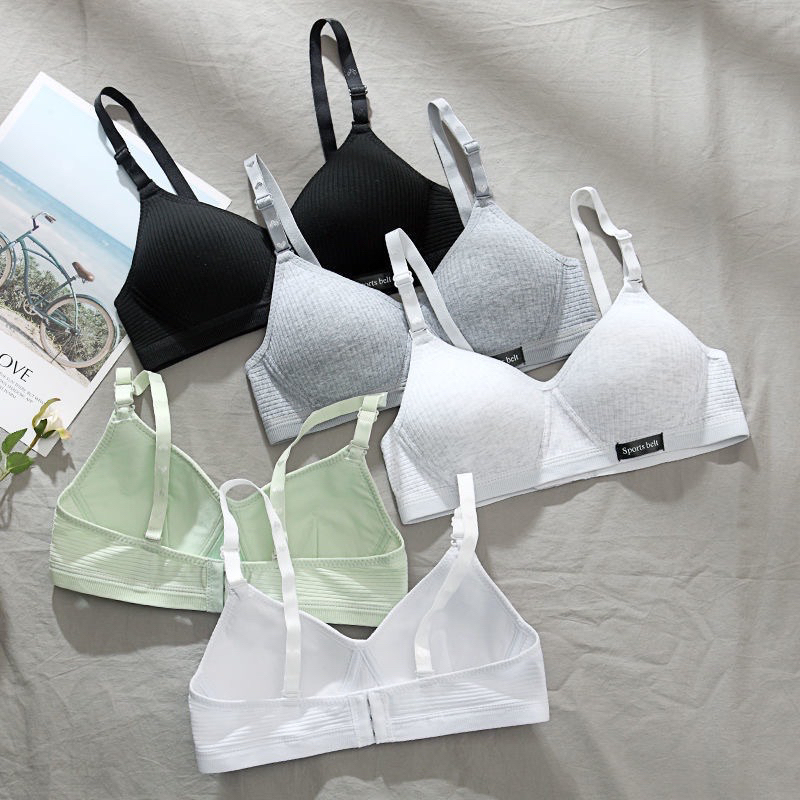 ÁO LÓT MỎNG KHÔNG GỌNG COTTON TĂM CO GIÃN THUN TĂM CAO CẤP, ÁO HỌC SINH