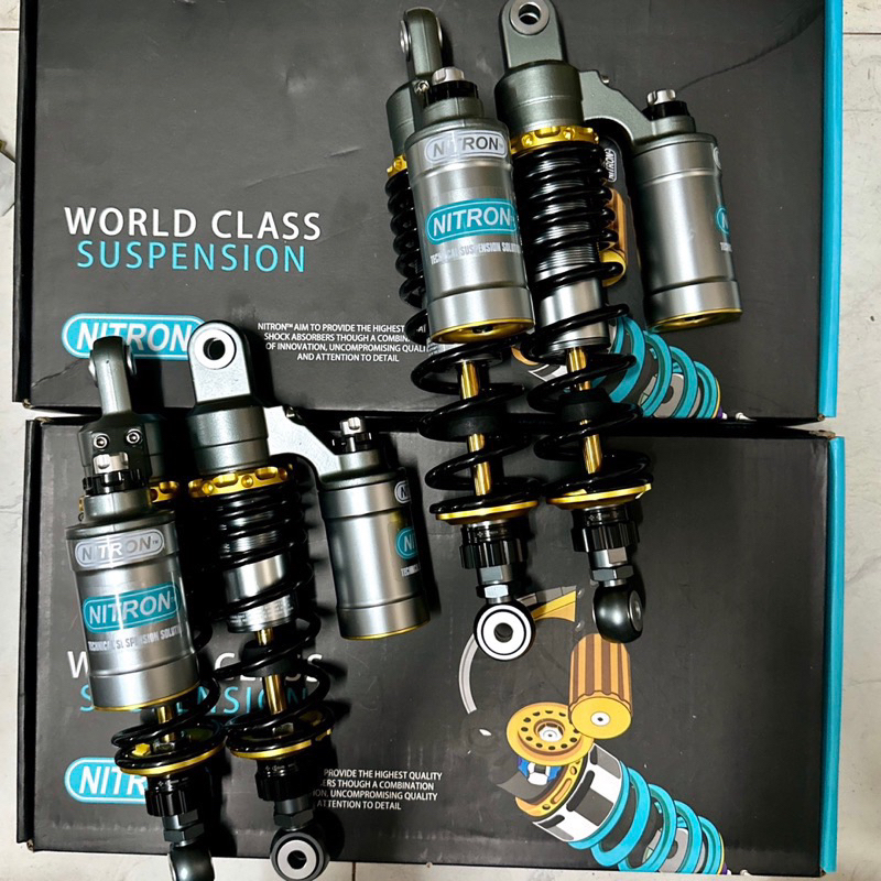 Phuộc Nitron DNA ty vàng ty trắng có bình dầu sirius / wave / dream / Jupiter